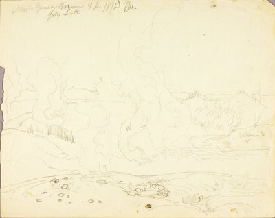 Norris Geyser Basin, Yellowstone Park by Thomas Moran