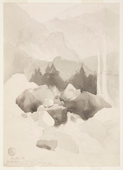 Study of Ruxton, Colorado by Thomas Moran