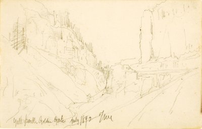 Yellowstone Park, Golden Gate by Thomas Moran