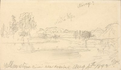 Yellowstone River, near Rosebud by Thomas Moran
