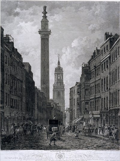 Fish Street Hill, London, 1795 by Thomas Morris