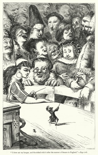 Illustration for Gulliver’s Travels by Jonathan Swift by Thomas Morten