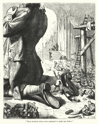 Illustration for Gulliver’s Travels by Jonathan Swift by Thomas Morten