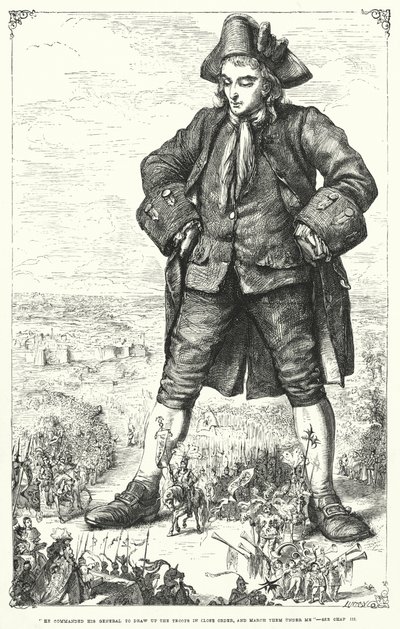 Illustration for Gulliver’s Travels by Jonathan Swift by Thomas Morten