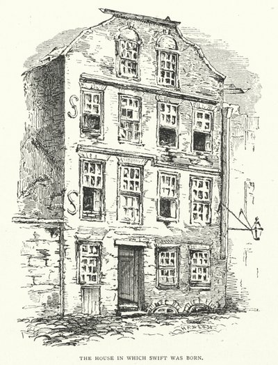 Illustration for life of Jonathan Swift by Thomas Morten