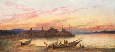 Siwash Village, Pacific Coast by Thomas Mower Martin
