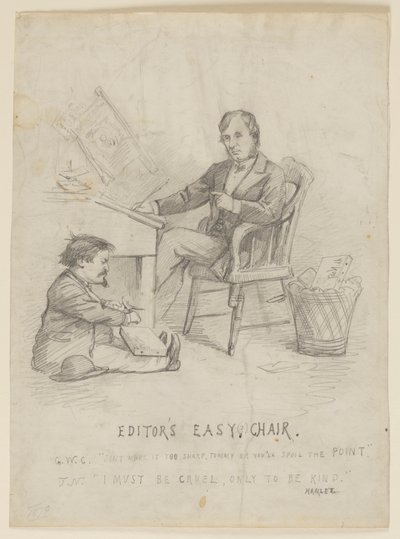 Study for Cartoon, "Editor