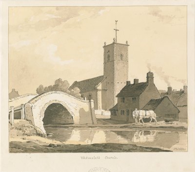 Wednesfield Church and Bridge by Thomas Peploe Wood