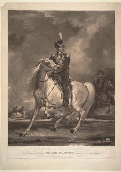 Portrait of Count Matvei Ivanovich Platov by Thomas Phillips