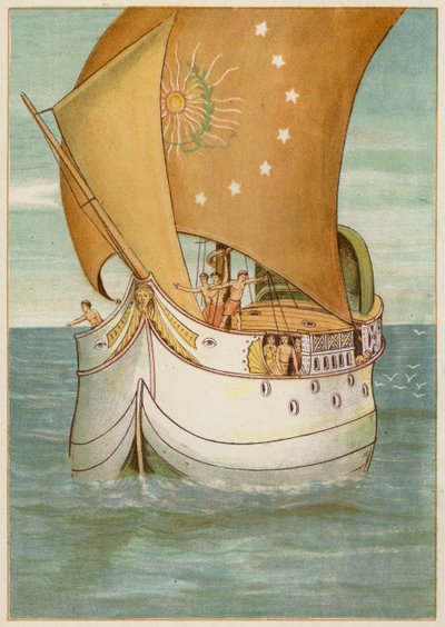 Perseus and his bride sailing to Seriphos by Thomas Ralph Spence