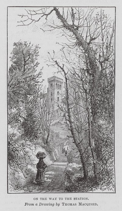 On the Way to the Station by Thomas Robert Macquoid
