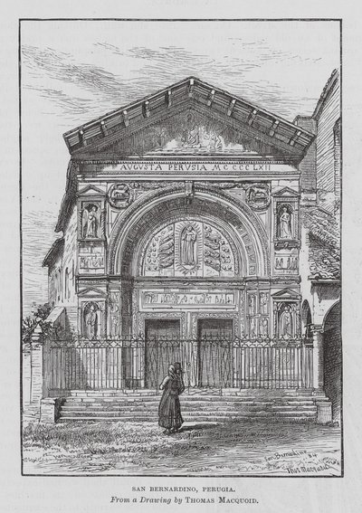 San Bernardino, Perugia by Thomas Robert Macquoid