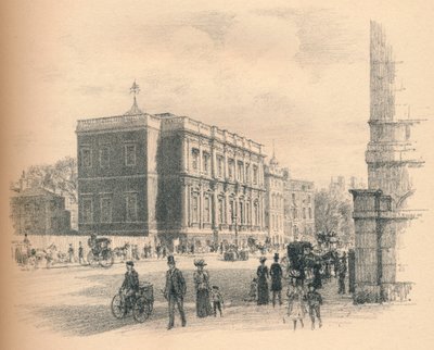 Exterior of the Banqueting Hall, Whitehall Palace, 1902 by Thomas Robert Way