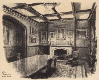 The Beefsteak Club Room by Thomas Robert Way