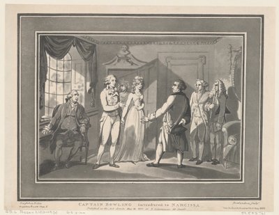 Captain Bowling introduced to Narcissa, May 12, 1800 by ThomasThomas Rowlandson, Joseph Constantine Stadler Thomas Rowlandson, Joseph Constantine Stadler