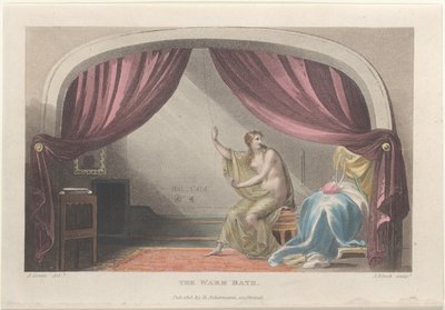 The Warm Bath, from Poetical Sketches of Scarborough by Thomas Rowlandson, Joseph Constantine Stadler, J. Bluck