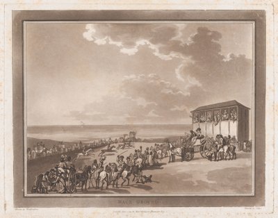 Race Ground An Excursion to Brighthelmstone by Thomas Rowlandson, Samuel Alken