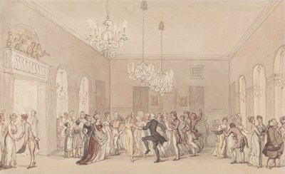 A Ball at Scarborough by Thomas Rowlandson