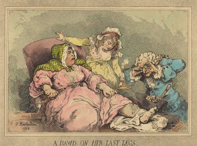 A Bawd on Her Last Legs by Thomas Rowlandson