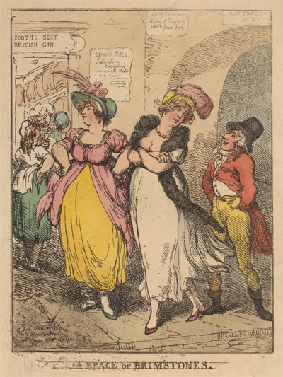 A Brace of Brimstones by Thomas Rowlandson