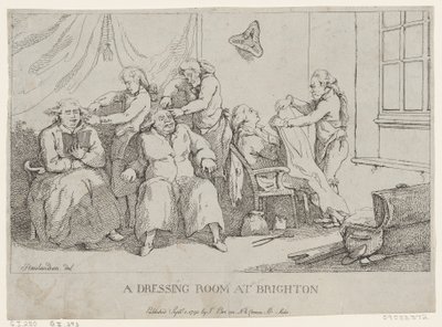 A Dressing Room at Brighton by Thomas Rowlandson