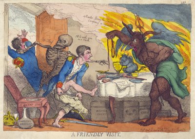 A Friendly Visit, Satire on Napoleon