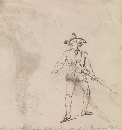 A French Nobleman out Shooting by Thomas Rowlandson