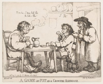 A Game at Put in a Country Alehouse by Thomas Rowlandson