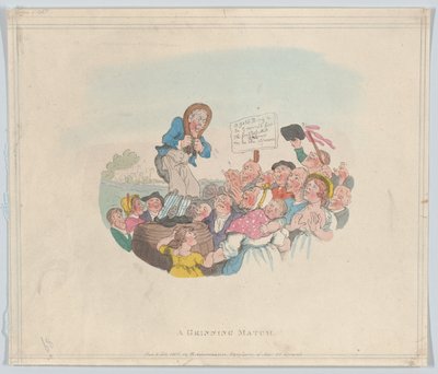 A Grinning Match, February 1, 1803 by Thomas Rowlandson