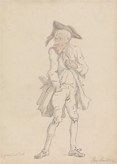 A Grub Street Poet by Thomas Rowlandson