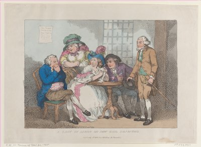 A Lady in Limbo, or Jew Bail Rejected, reissued July 1, 1802 by Thomas Rowlandson