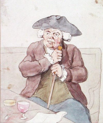 A Man Seated in a Tavern by Thomas Rowlandson