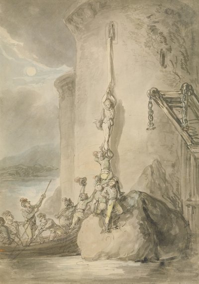 A Military Escapade by Thomas Rowlandson