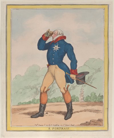 A Portrait Duke of Cumberland by Thomas Rowlandson