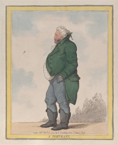 Portrait of George, 3rd Earl of Pomfret, February 26, 1812 by Thomas Rowlandson