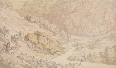 A Stag Hunt in the West Country by Thomas Rowlandson