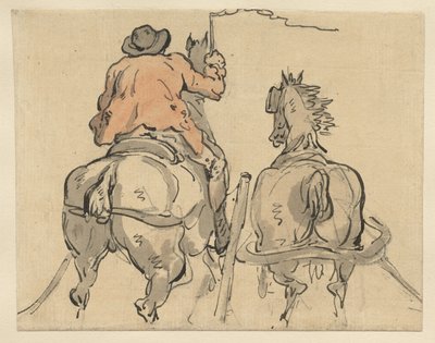 An English Postillion by Thomas Rowlandson