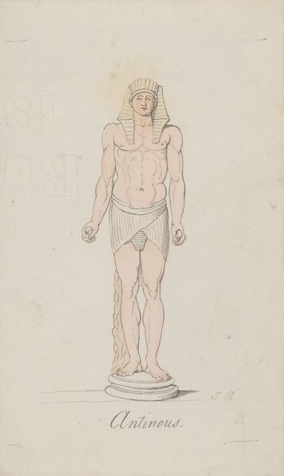 Antinous as Osiris by Thomas Rowlandson