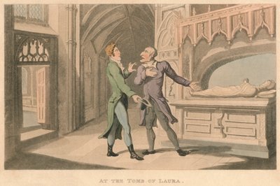At the Tomb of Laura by Thomas Rowlandson