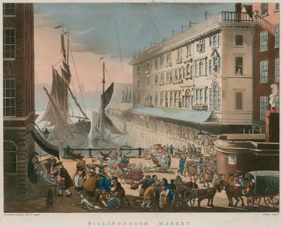 Billingsgate Market by Thomas Rowlandson