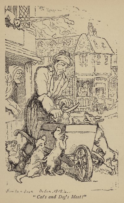 Cats and Dogs Meat! by Thomas Rowlandson