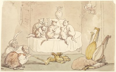 Cats and Monkeys by Thomas Rowlandson