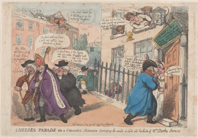 Chelsea Parade or a Croaking Member Surveying The Inside Outside and Backside of, March 4, 1809 by Thomas Rowlandson