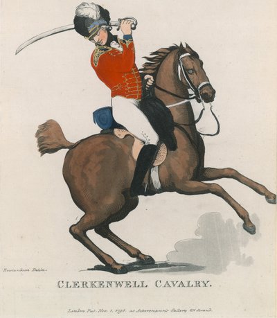 Clerkenwell Cavalry by Thomas Rowlandson