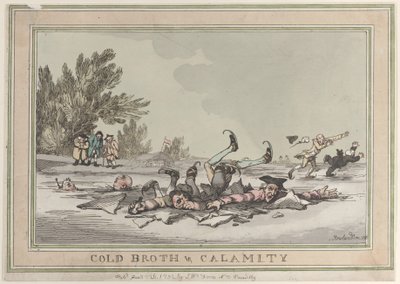 Cold Broth & Calamity, January 26, 1792 by Thomas Rowlandson