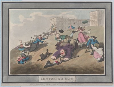 Comforts of Bath, Plate 12 by Thomas Rowlandson