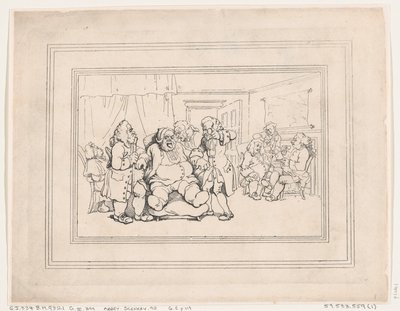 Comforts of Bath, Plate 1, January 6, 1798 by Thomas Rowlandson