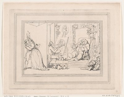 Comforts of Bath, Plate 6 by Thomas Rowlandson