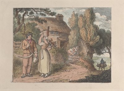 Cornwall, An Overlooker by Thomas Rowlandson