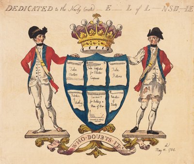 Dedicated to the Newly Created Earl of Lonsdale, pub. 1784 by Thomas Rowlandson